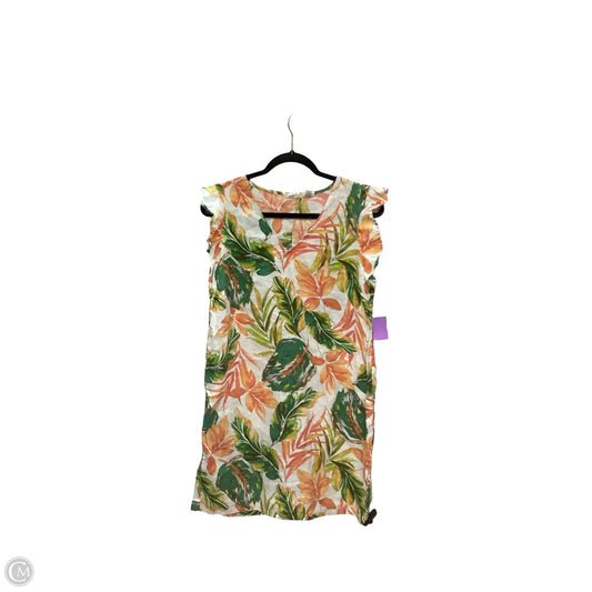 Dress Casual Short By Nicole Miller In Tropical Print, Size: M