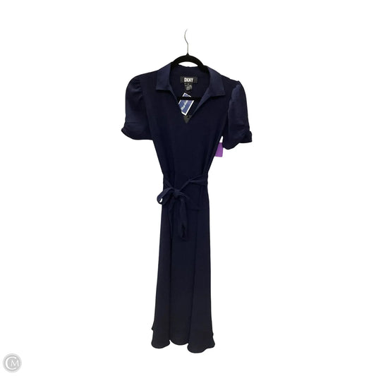 Dress Casual Midi By Dkny In Navy, Size: 2