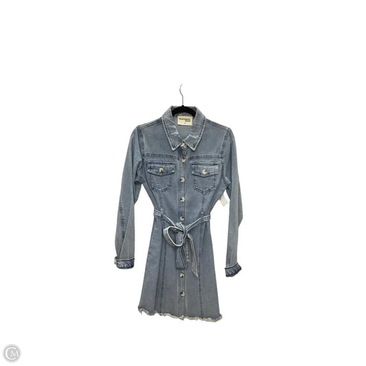 Dress Casual Short By Savannah In Blue Denim, Size: M