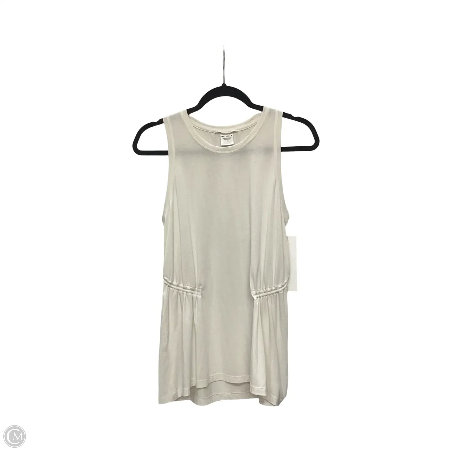 Athletic Top Short Sleeve By Athleta In White, Size: M