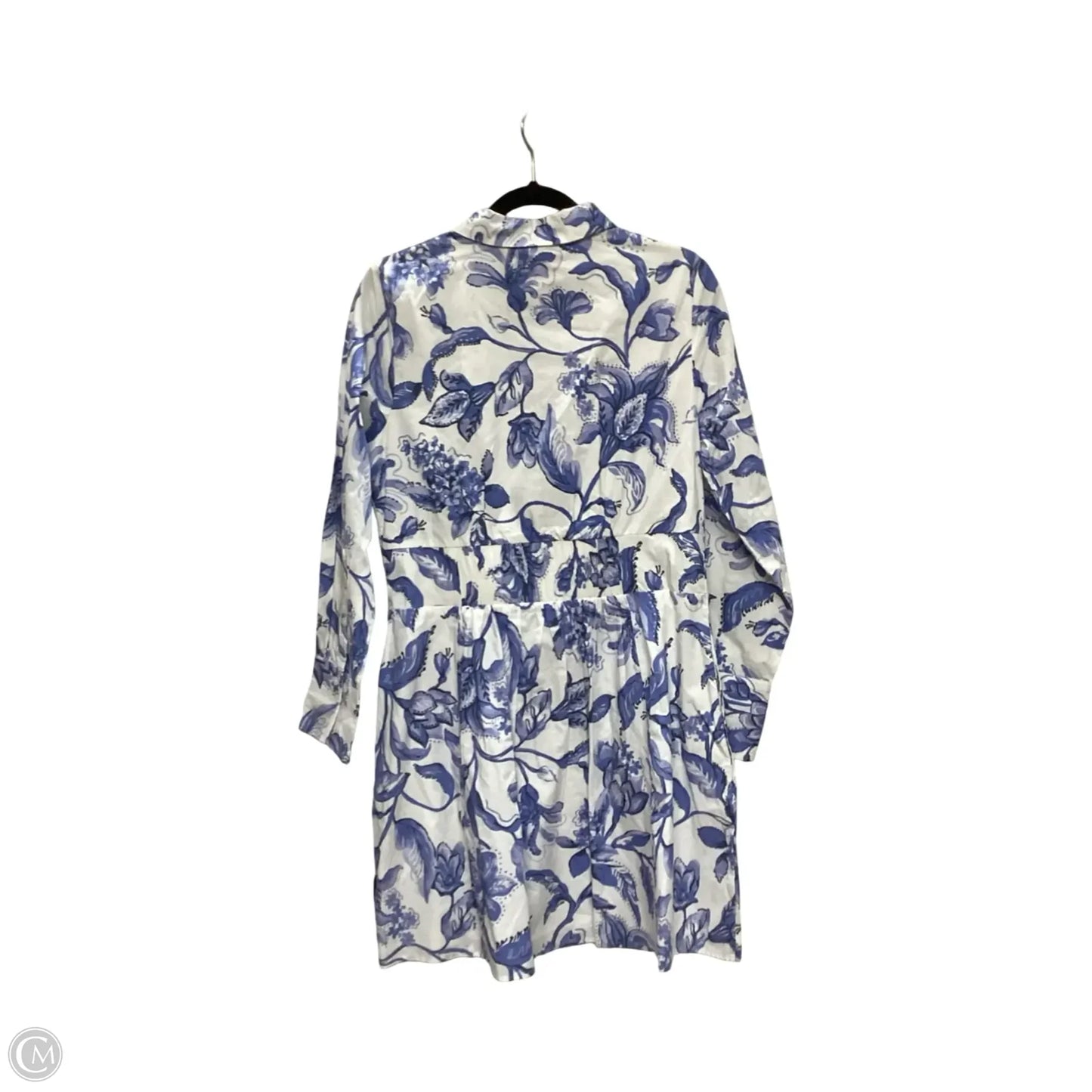 Dress Casual Short By Msk In Blue & White, Size: M