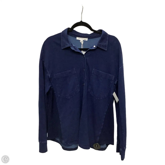 Jacket Denim By Jane And Delancey In Blue Denim, Size: Xl