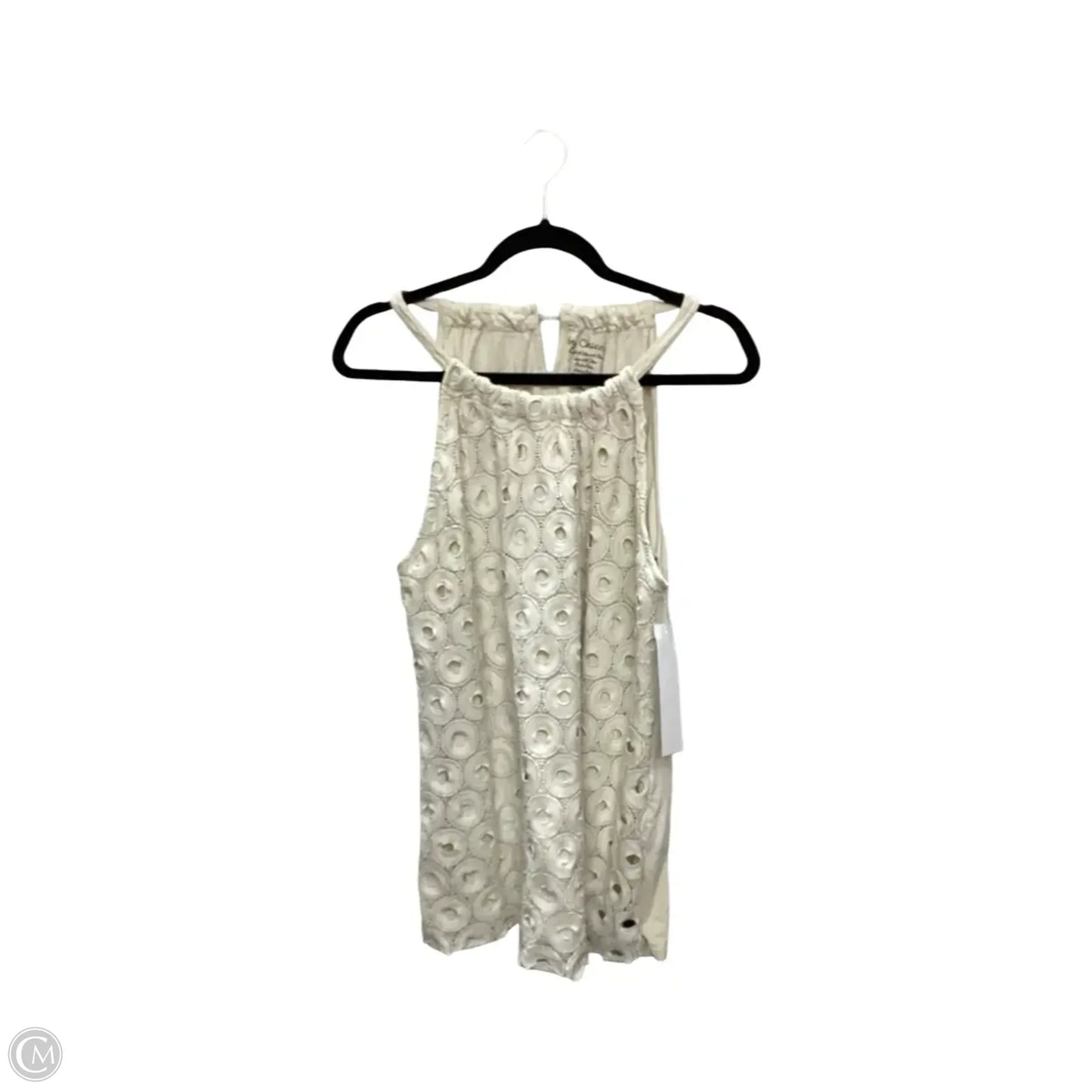 Blouse Sleeveless By Chicos In Cream, Size: Xl