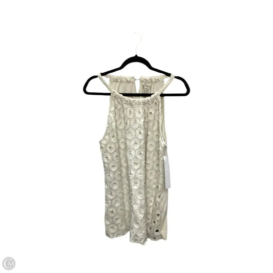 Blouse Sleeveless By Chicos In Cream, Size: Xl