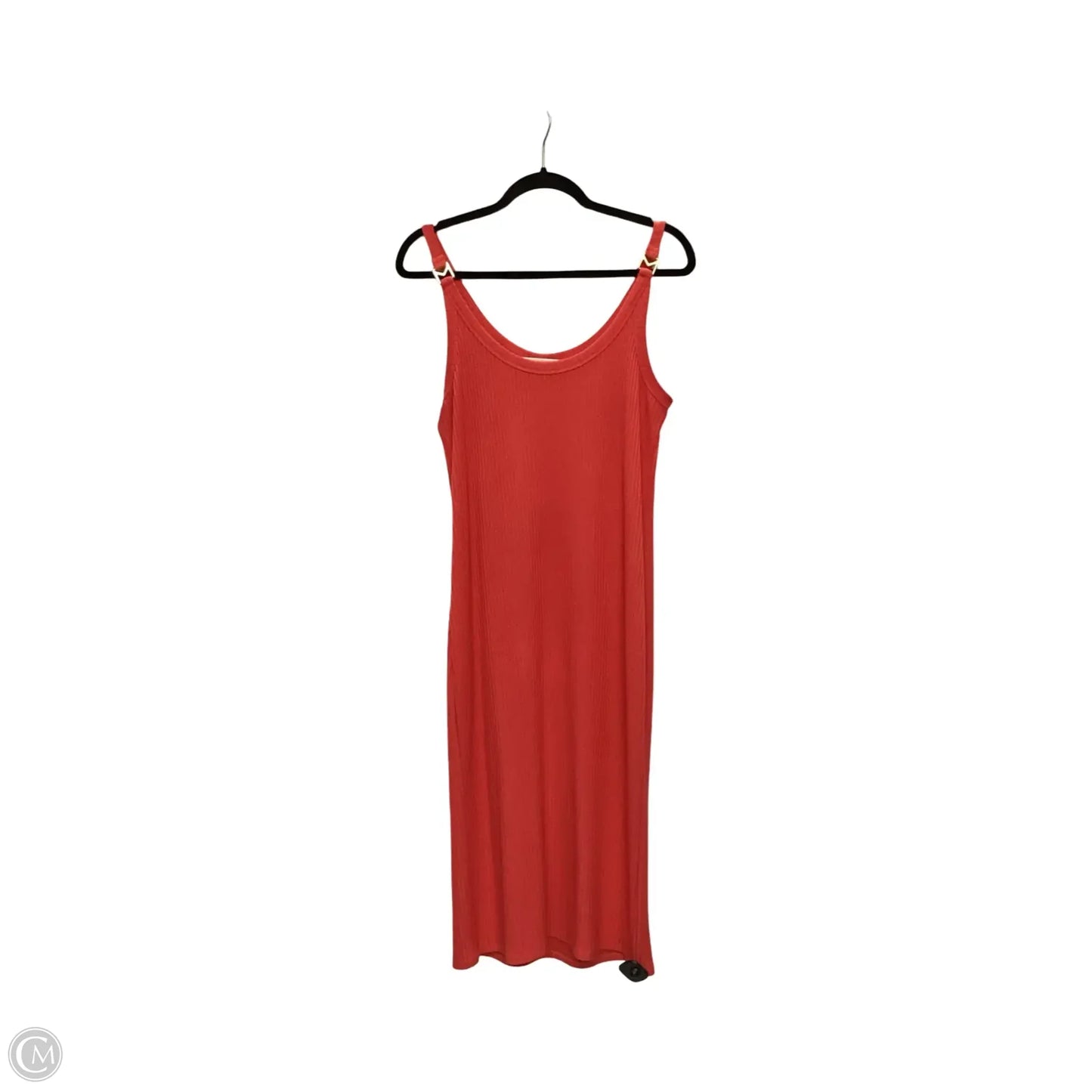 Dress Casual Midi By Michael By Michael Kors In Red, Size: L