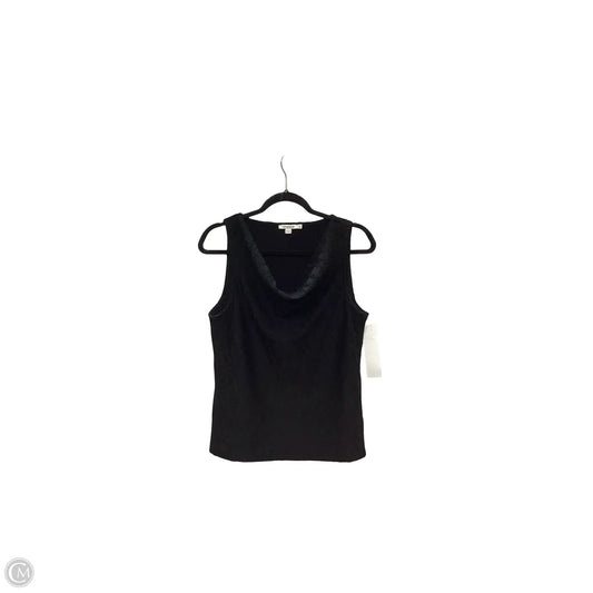 Blouse Sleeveless By Chicos In Black, Size: M