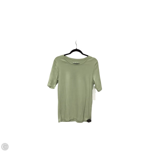 Top Short Sleeve Basic By Chicos In Green, Size: 2