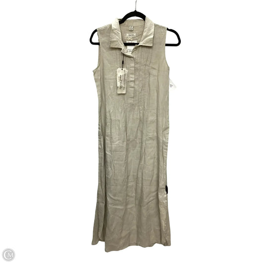 Dress Casual Midi By Clothes Mentor In Tan, Size: M