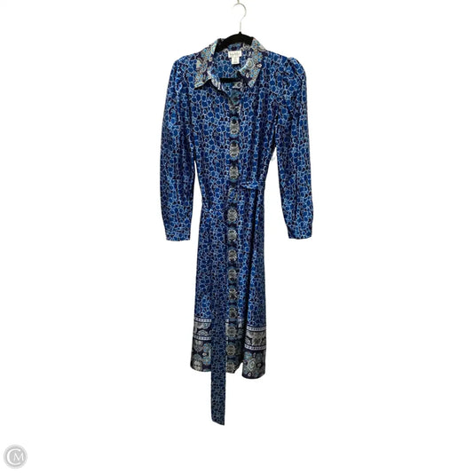 Dress Casual Maxi By Nicole Miller In Blue, Size: 6