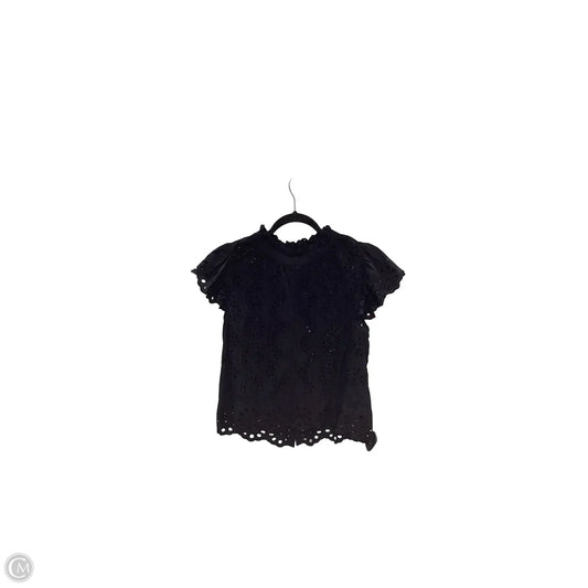 Blouse Short Sleeve By Jennifer & Grace In Black, Size: M