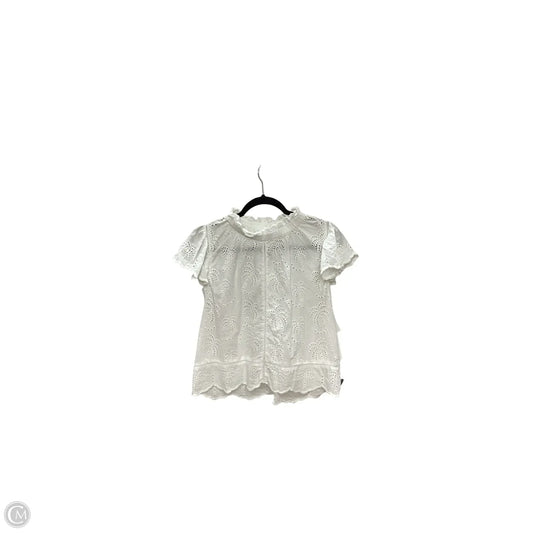 Blouse Short Sleeve By Jennifer & Grace In White, Size: M