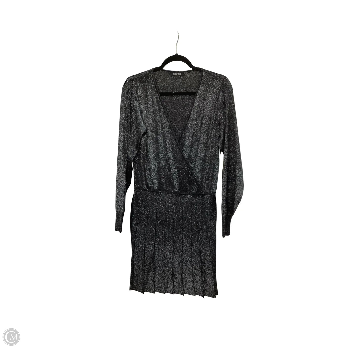 Designer Dress Party Short By Cushnie In Grey, Size: L