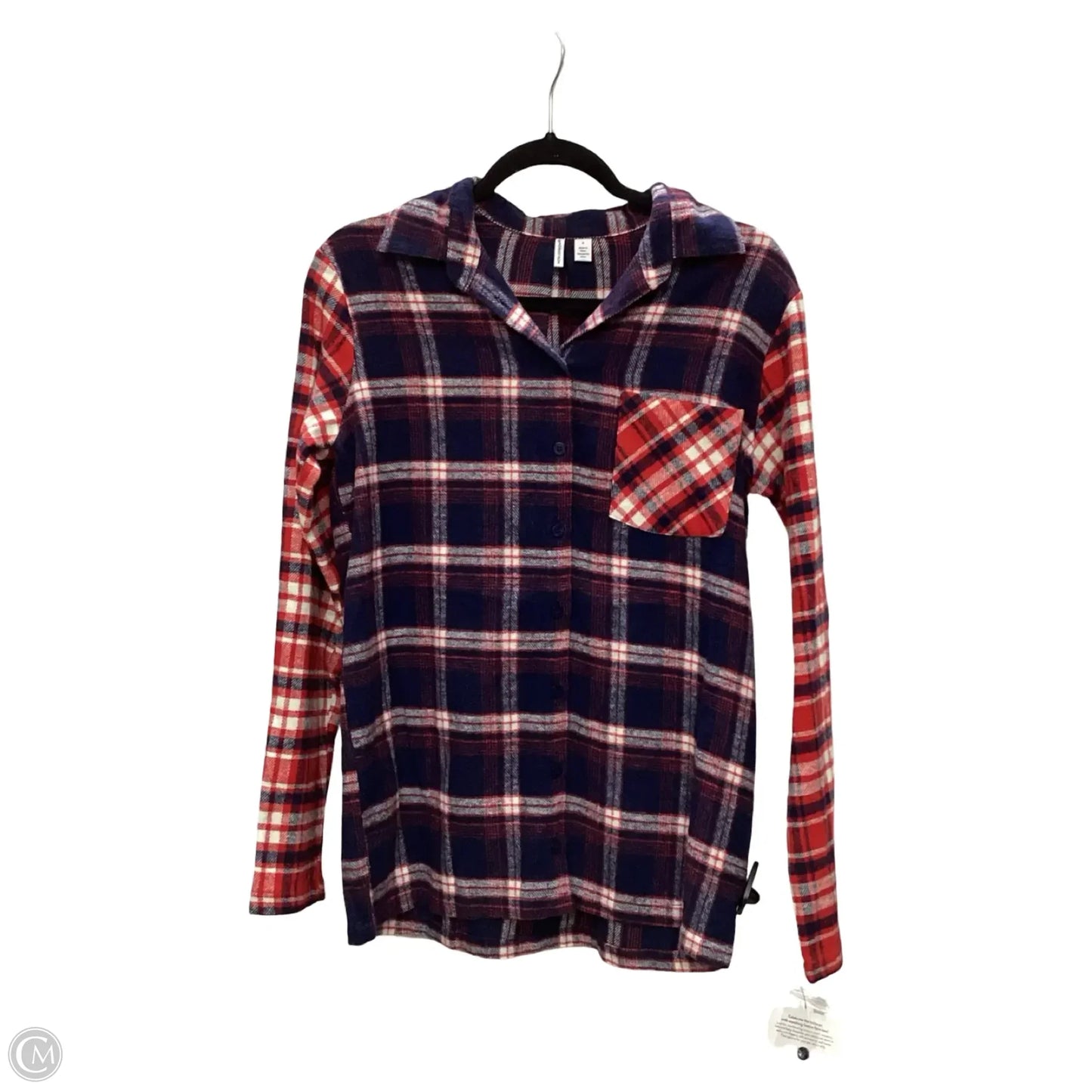 Jacket Shirt By Nordstrom In Plaid Pattern, Size: S