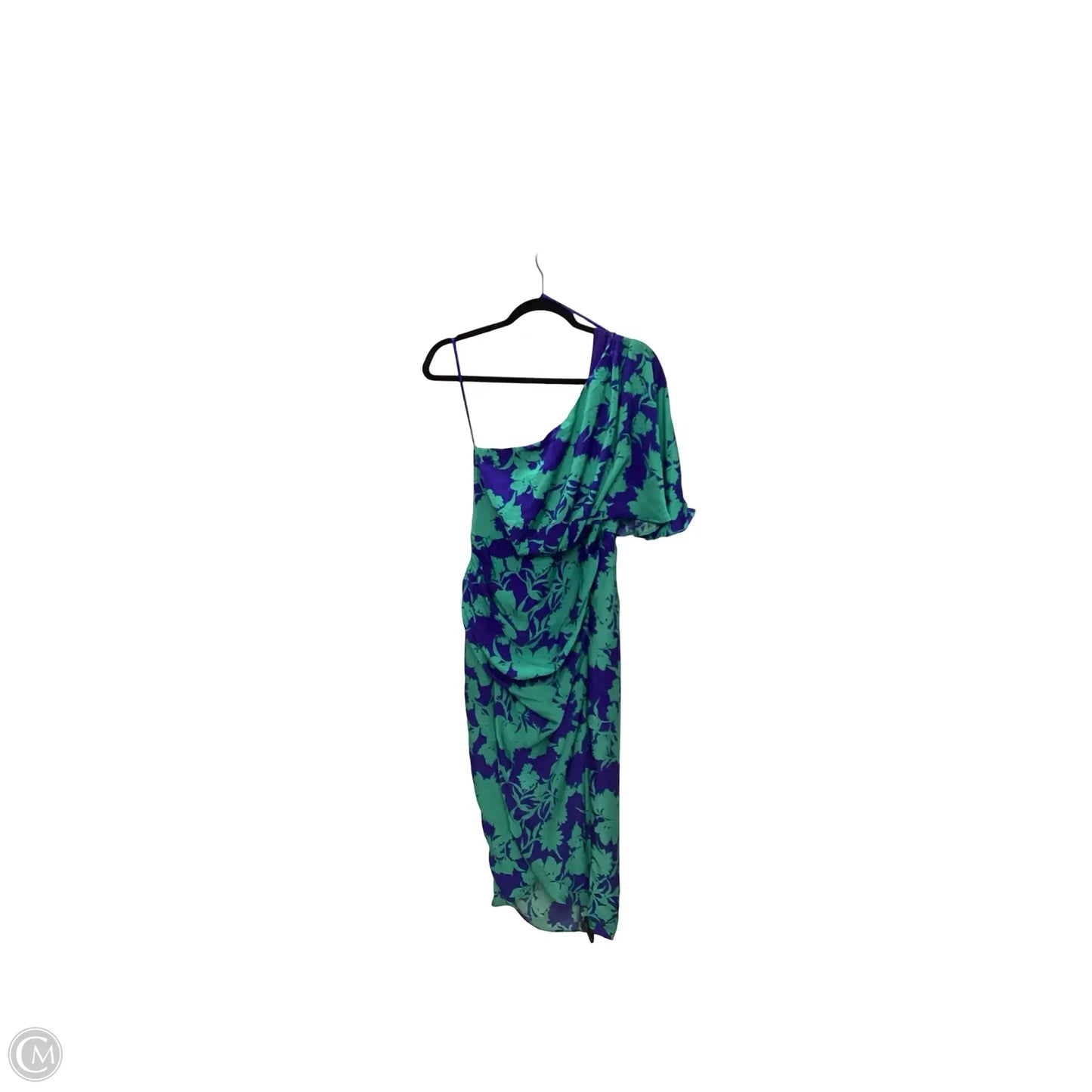 Dress Casual Midi By Do + Be In Blue & Green, Size: M