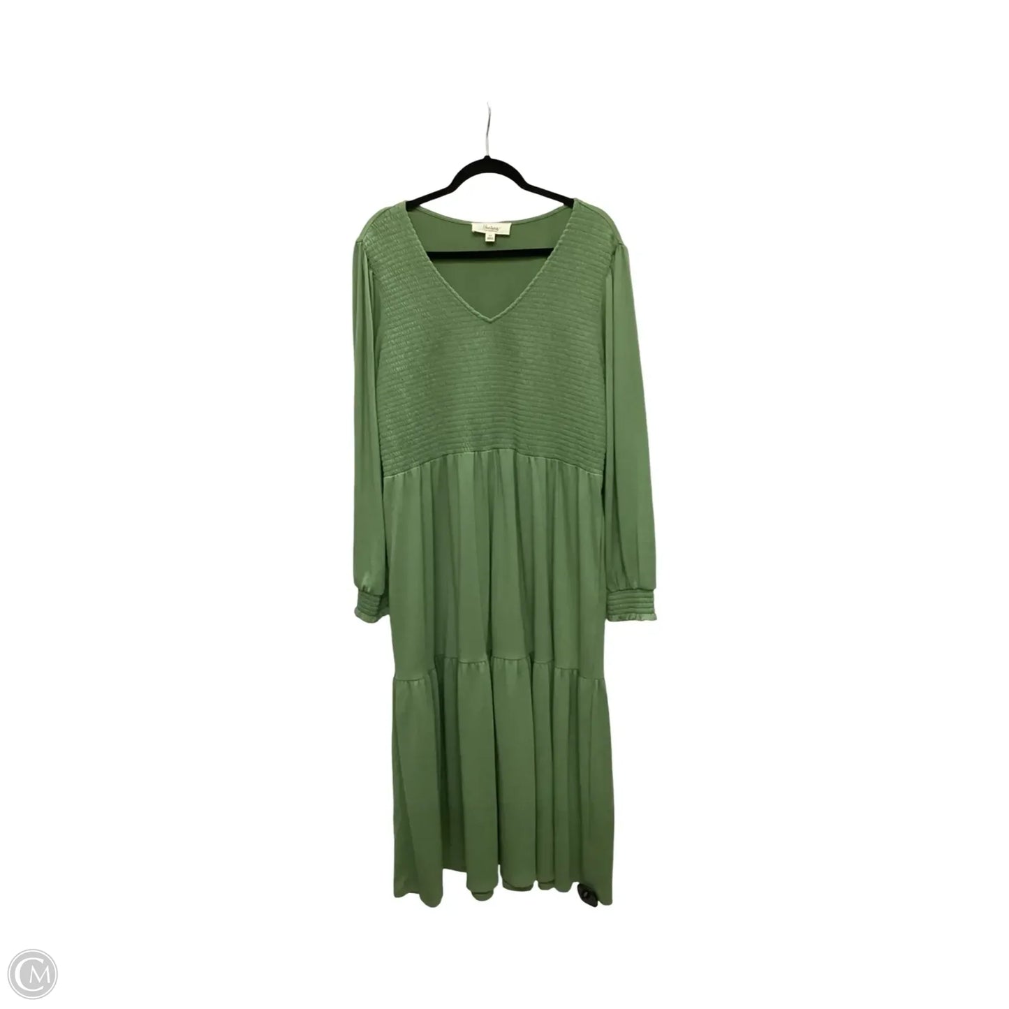 Dress Casual Midi By Nurture In Green, Size: Xl