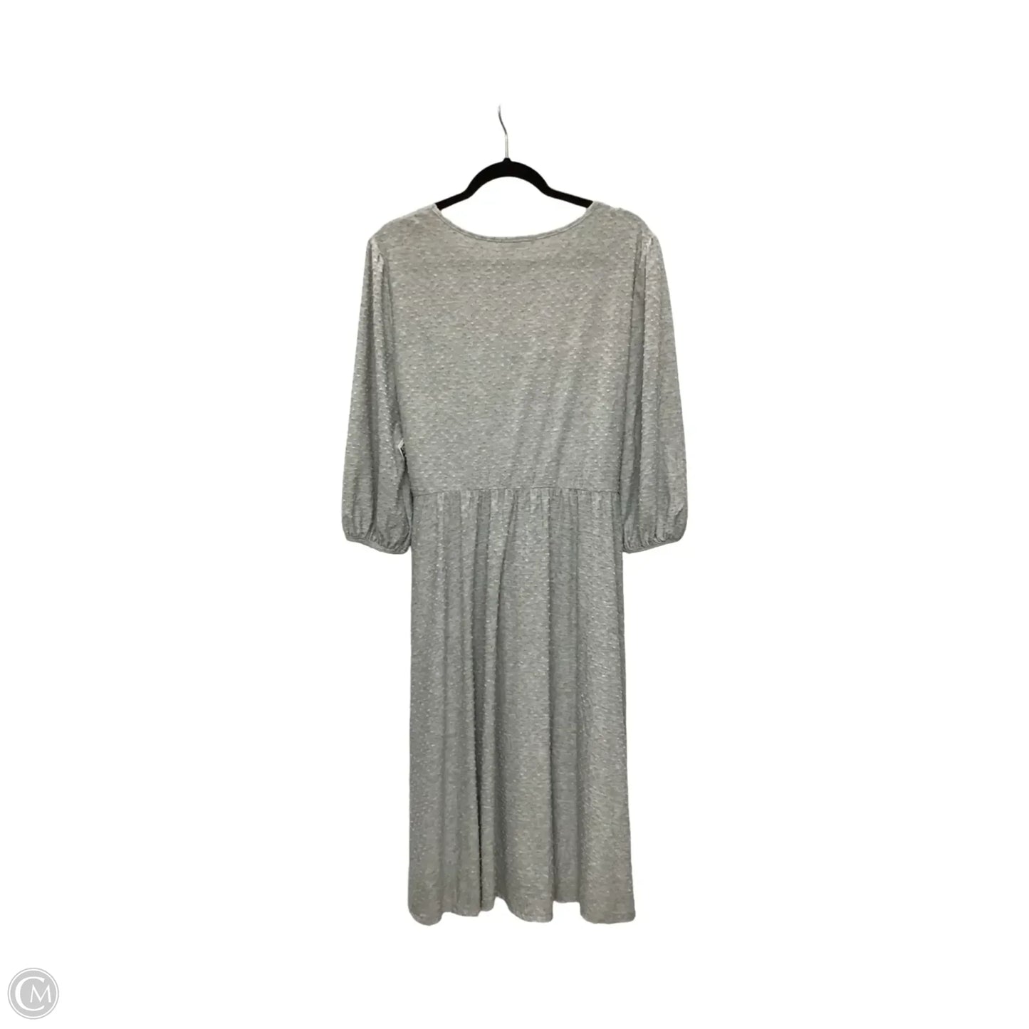 Dress Casual Midi By Chicsoul In Grey, Size: 2x