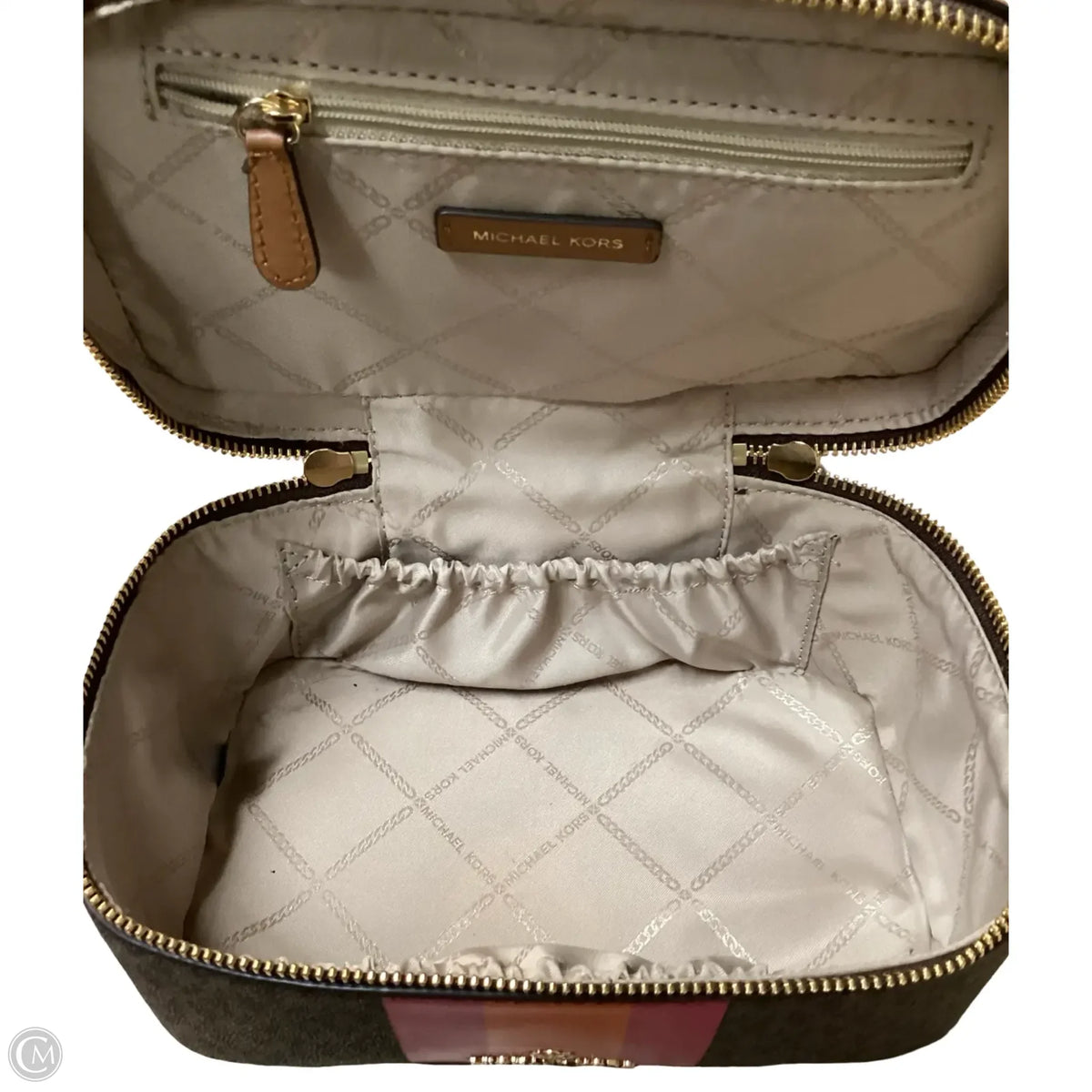 Makeup Bag Designer By Michael Kors, Size: Medium