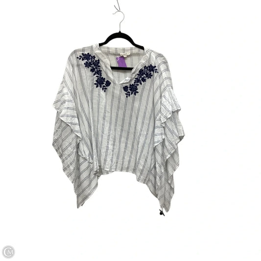 Top Short Sleeve By Oddi In White, Size: M