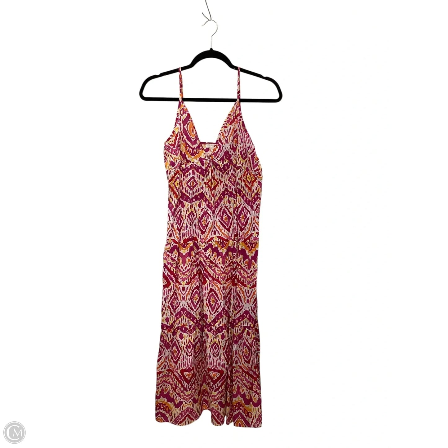 Dress Casual Midi By Olivaceous In Multi-colored, Size: L