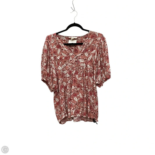 Top Short Sleeve By Nurture In Multi-colored, Size: Xl