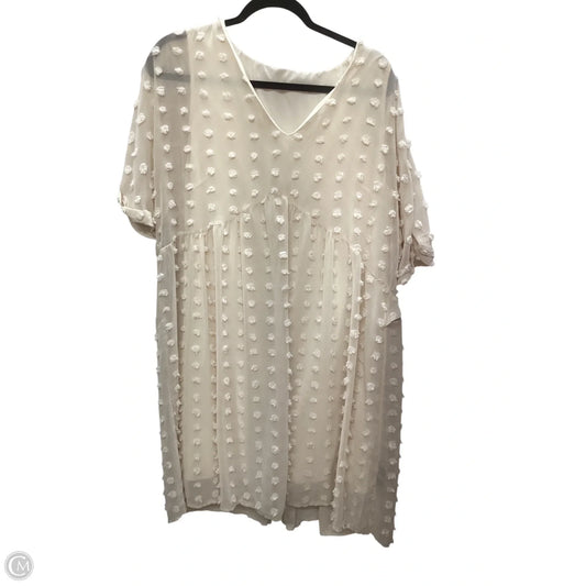 Dress Casual Midi By Shein In Cream, Size: Xl