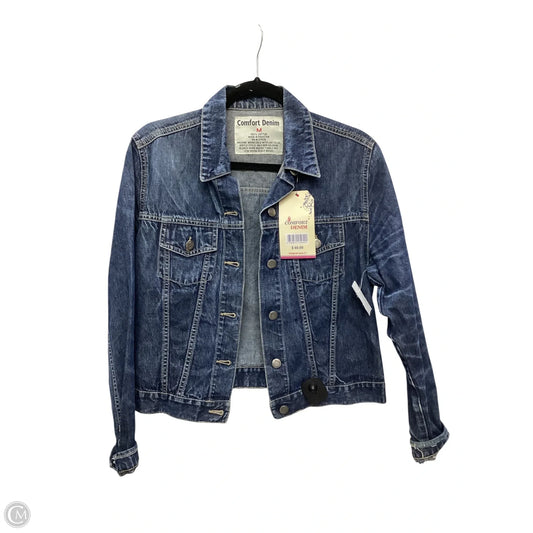 Jacket Denim By Clothes Mentor In Blue Denim, Size: M
