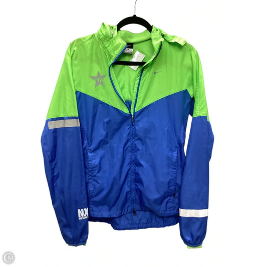 Jacket Windbreaker By Nike Apparel In Green, Size: M