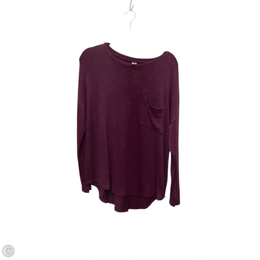 Top Long Sleeve Basic By Old Navy In Purple, Size: M