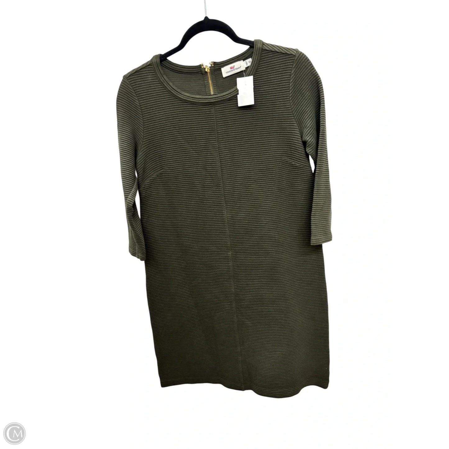 Dress Casual Midi By Vineyard Vines In Green, Size: Xs