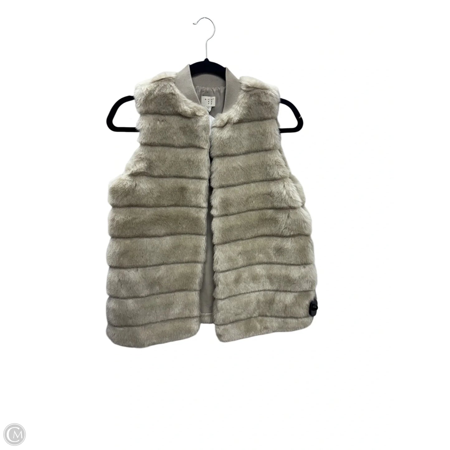 Vest Faux Fur & Sherpa By A New Day In Tan, Size: Xs