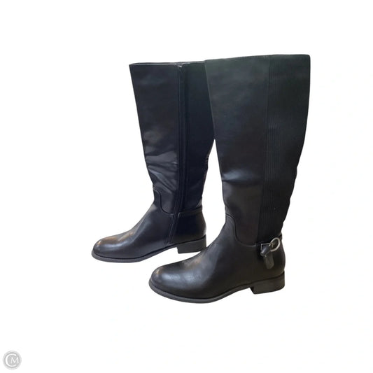 Boots Ankle Heels By Clothes Mentor In Black, Size: 7.5