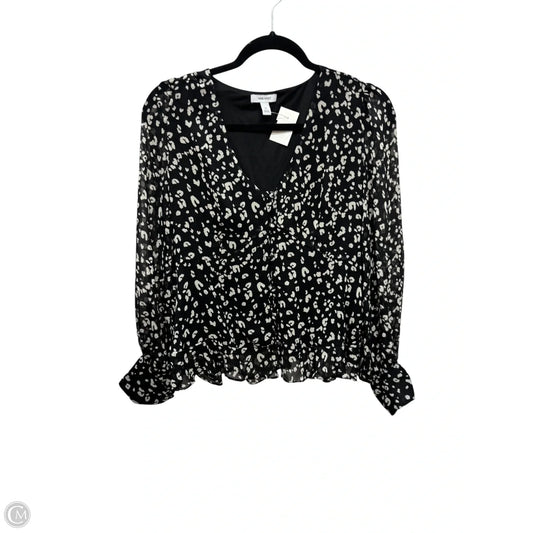 Top Long Sleeve By Nine West In Black, Size: M