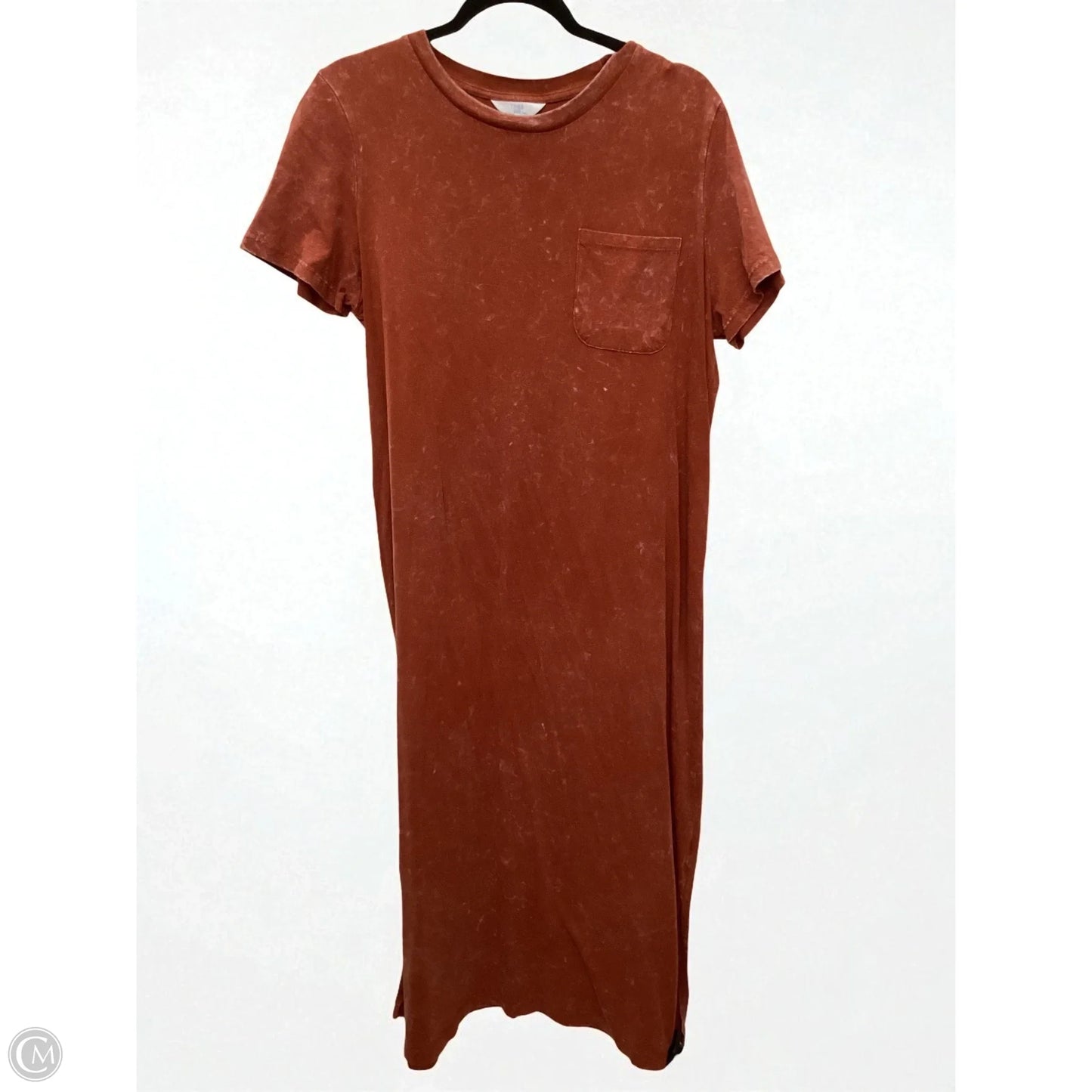 Dress Casual Maxi By Time And Tru In Orange, Size: Xl