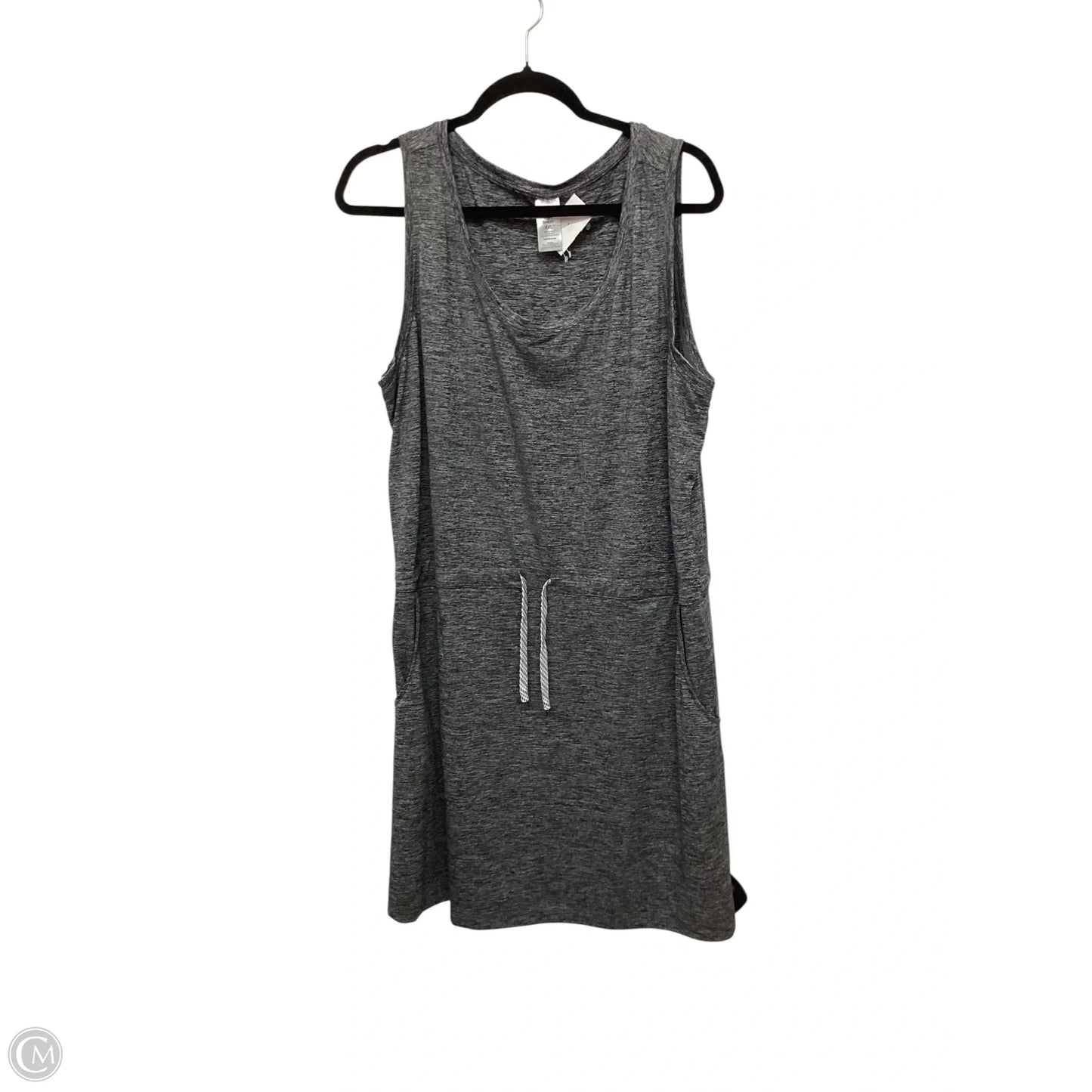 Dress Casual Midi By Members Mark In Grey, Size: Xxl