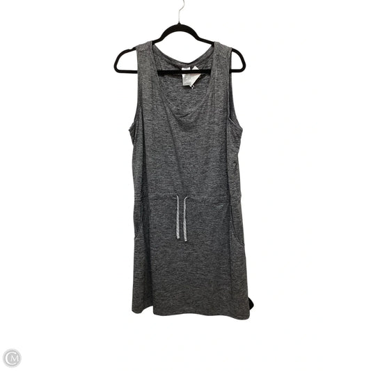 Dress Casual Midi By Members Mark In Grey, Size: Xxl