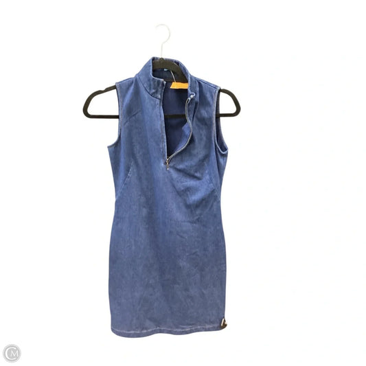 Dress Casual Midi By J Mclaughlin In Blue Denim, Size: Xs