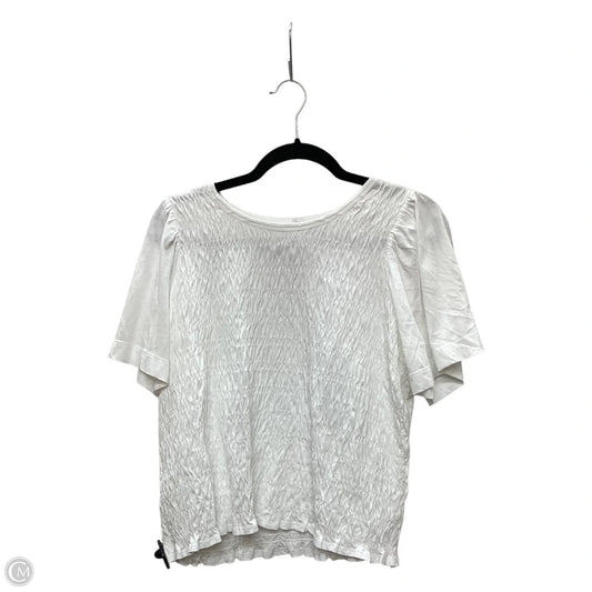 Top Short Sleeve Basic By Old Navy In White, Size: M