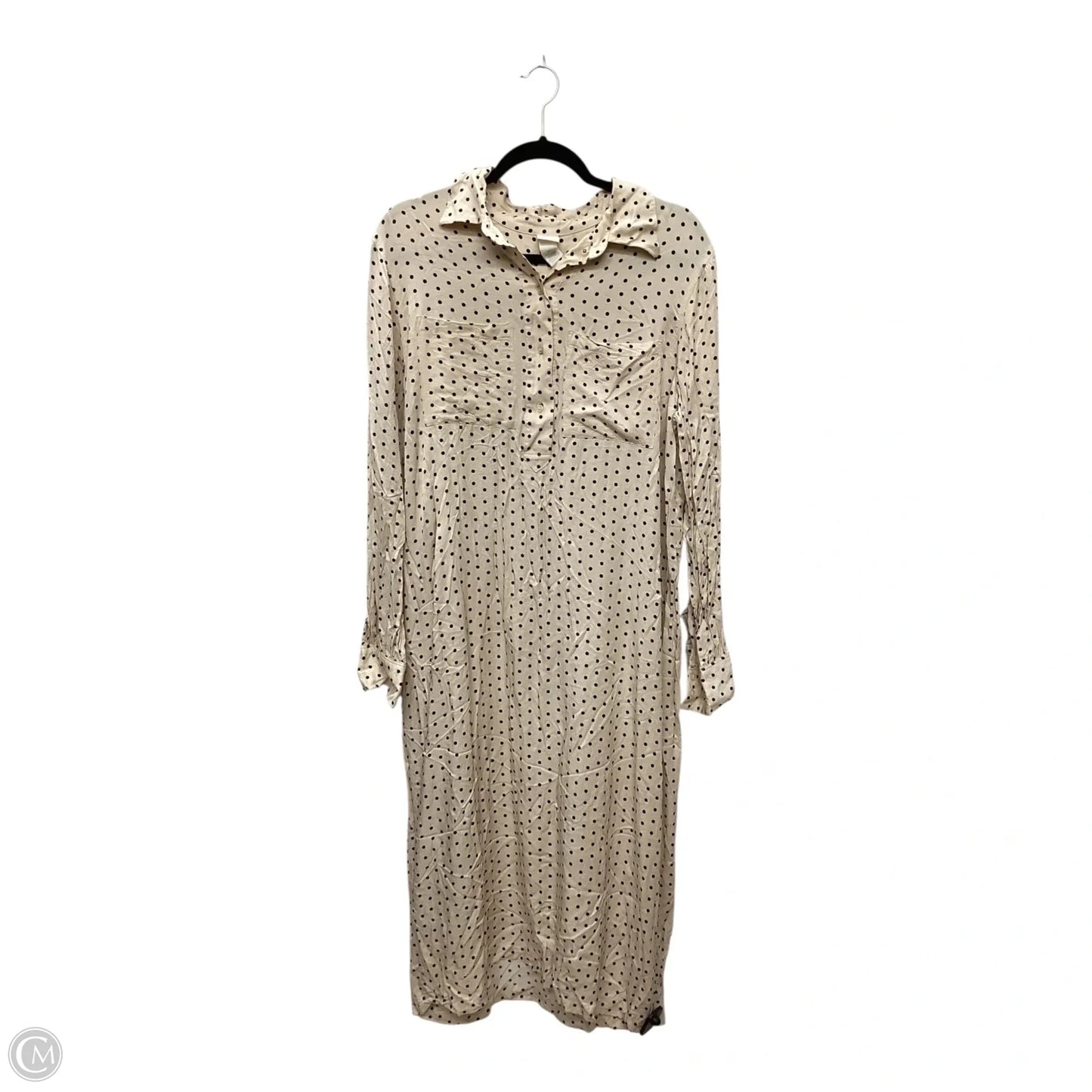 Dress Casual Maxi By H&m In Polkadot Pattern, Size: M