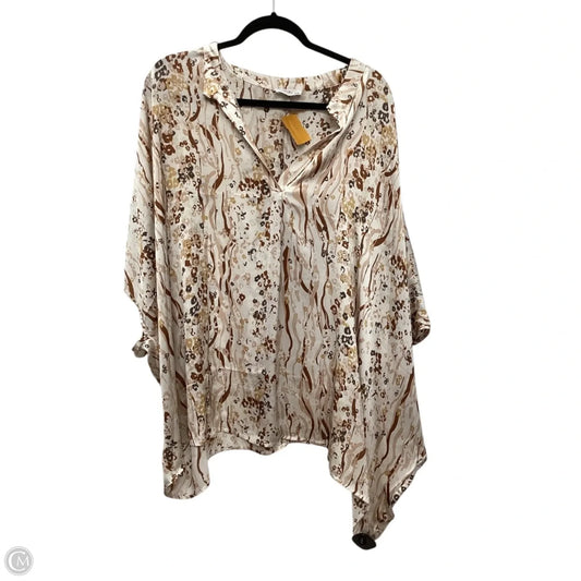 Top Short Sleeve By Emily Wonder In Multi-colored, Size: 2x