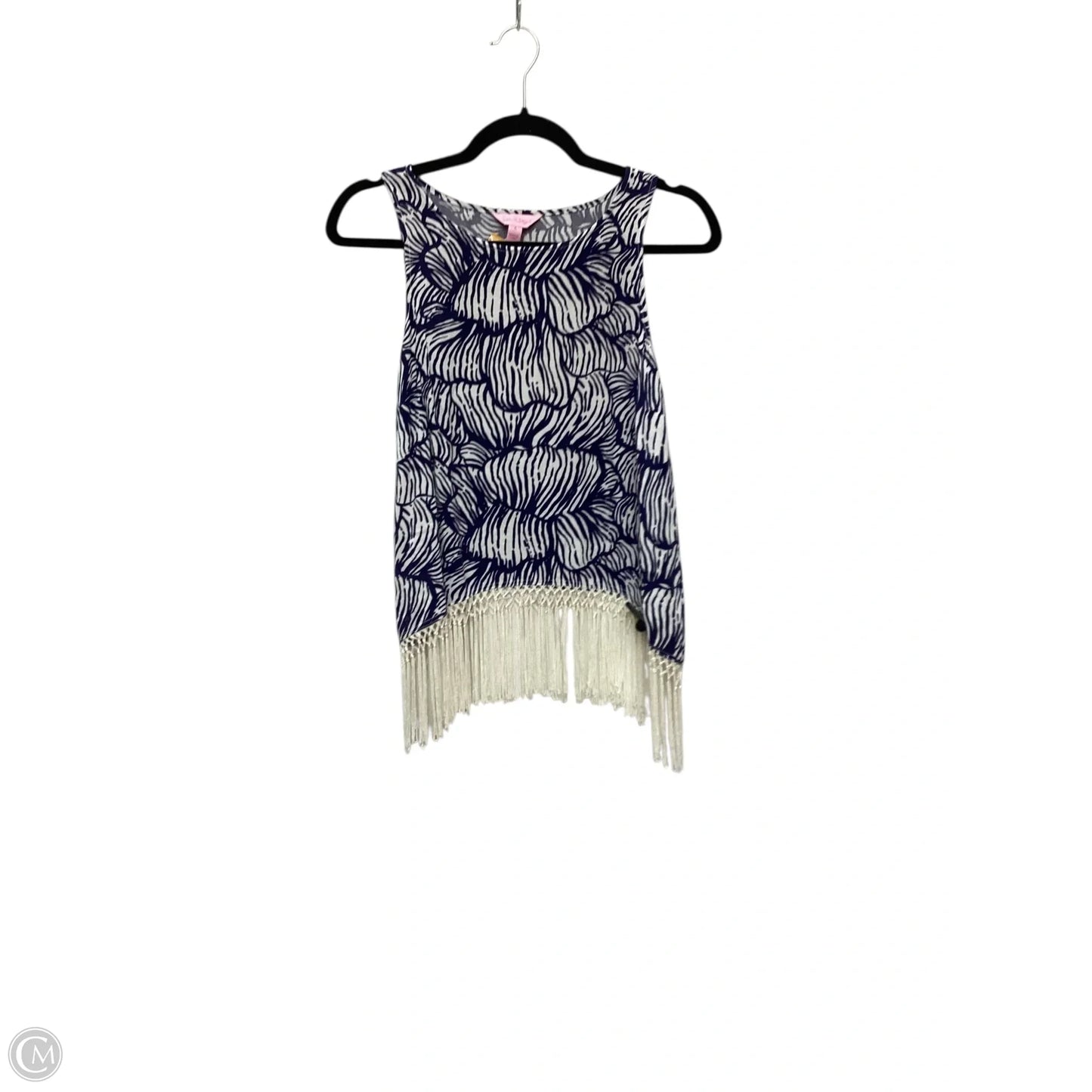 Tank Top Designer By Lilly Pulitzer In Blue, Size: 4