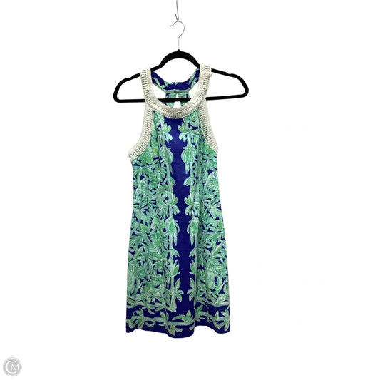 Dress Designer By Lilly Pulitzer In Black & Green, Size: 10