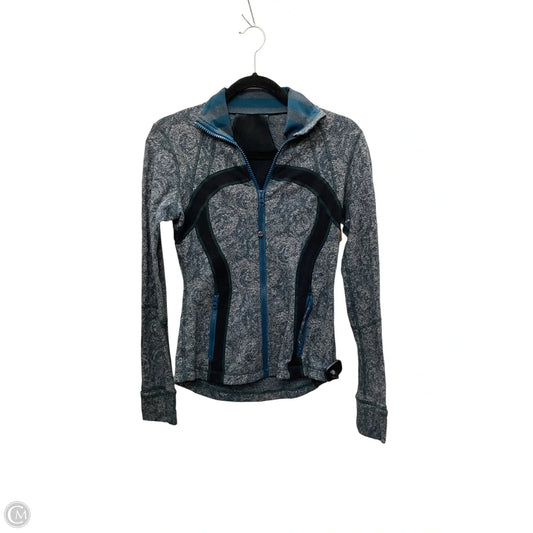 Athletic Jacket By Lululemon In Blue, Size: 6