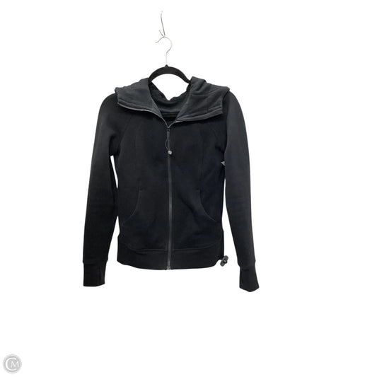 Athletic Jacket By Lululemon In Black, Size: 6