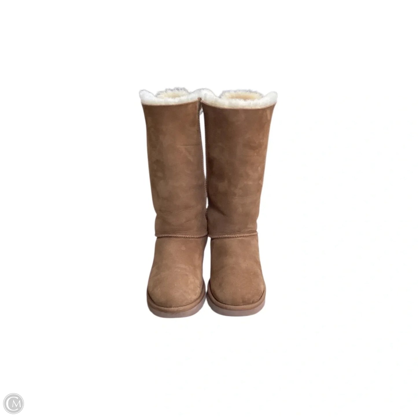 Boots Designer By Ugg In Brown, Size: 9