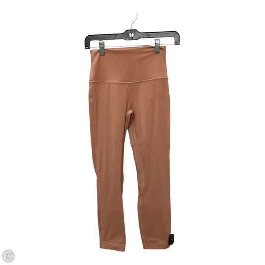 Athletic Capris By Lululemon In Pink, Size: 4