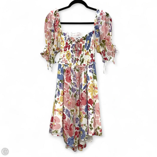 Dress Casual Midi By En Saison In Floral Print, Size: M