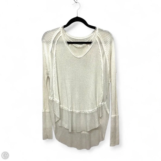 Top Long Sleeve By We The Free In White, Size: Xs