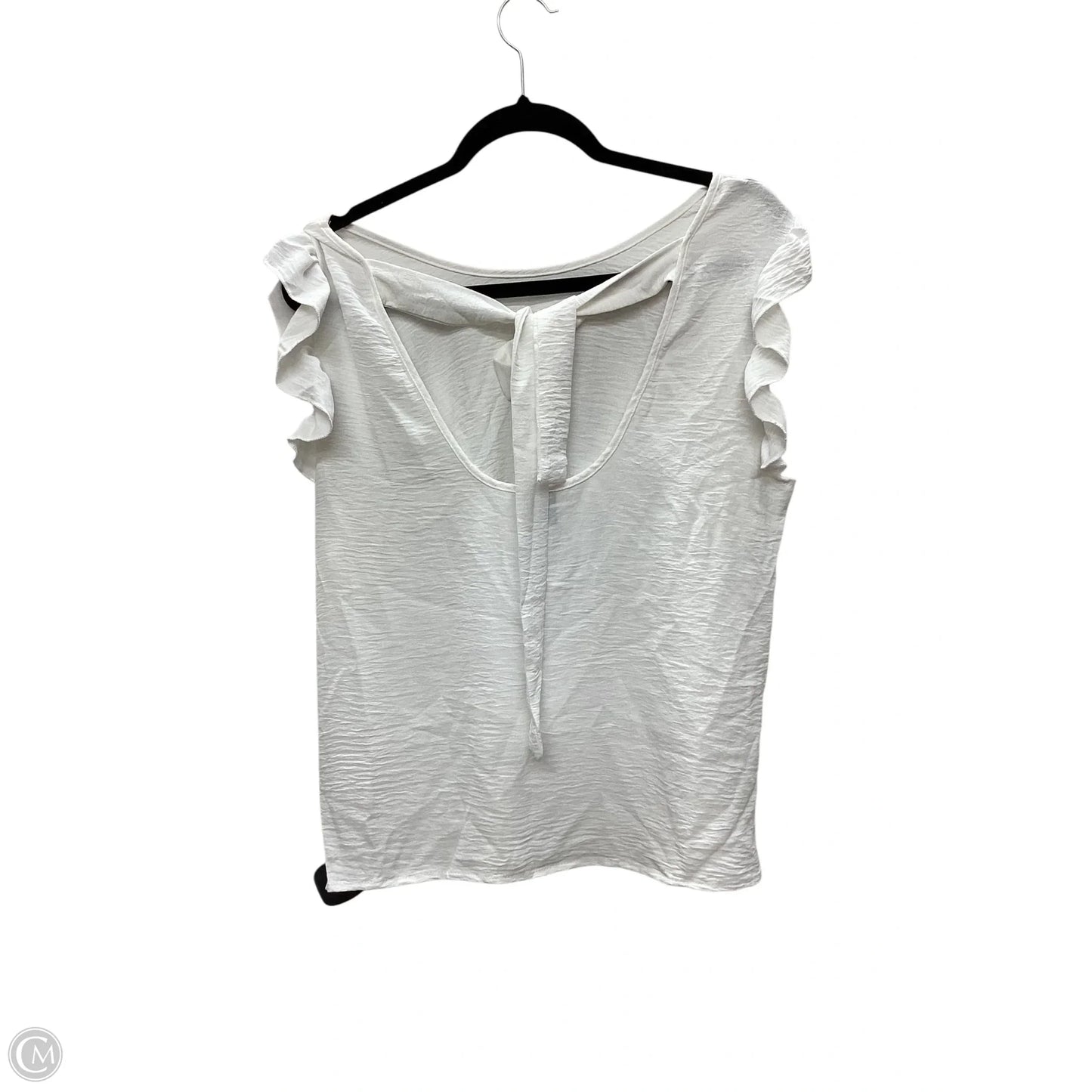 Top Sleeveless By Shein In White, Size: L