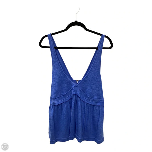 Top Sleeveless By Free People In Blue, Size: L