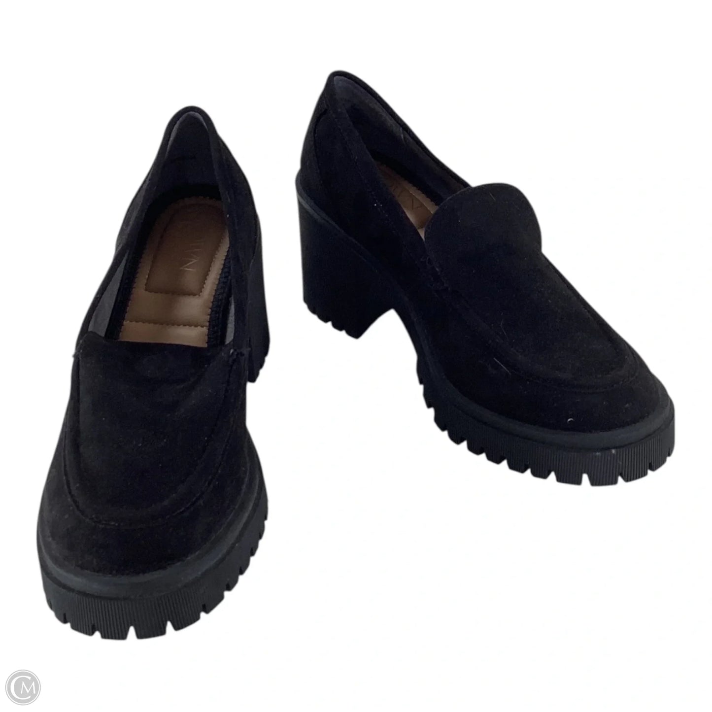 Shoes Heels Block By Crown Vintage In Black, Size: 6